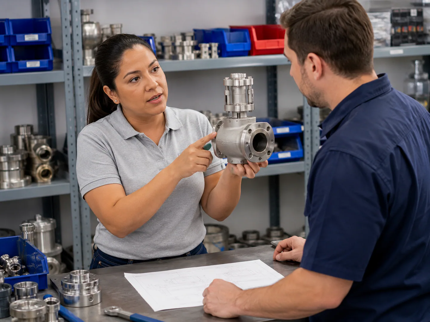 Industrial products supplier presenting approved specifications and use cases