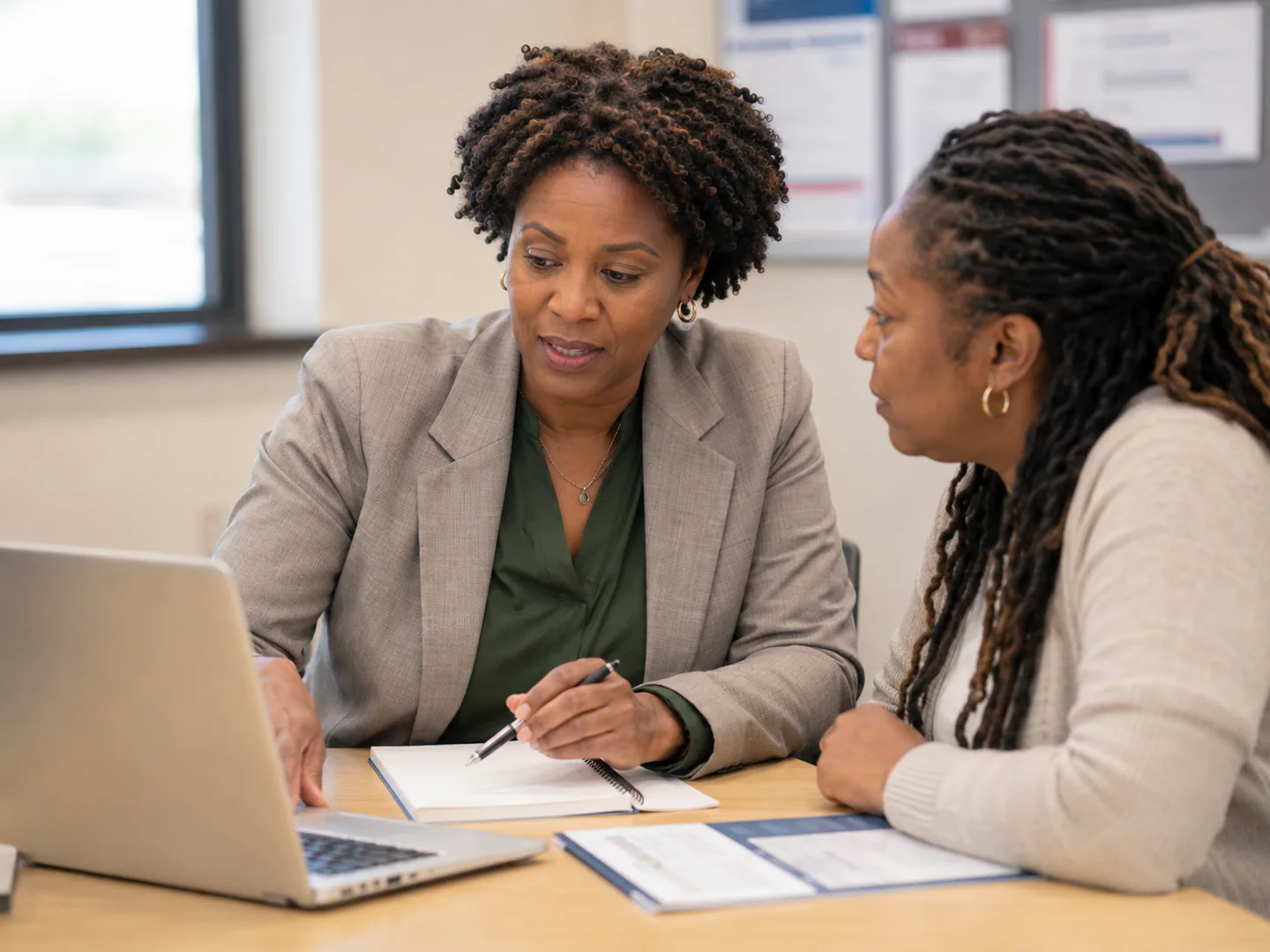 Organization reviewing programs, calendar, and approved materials