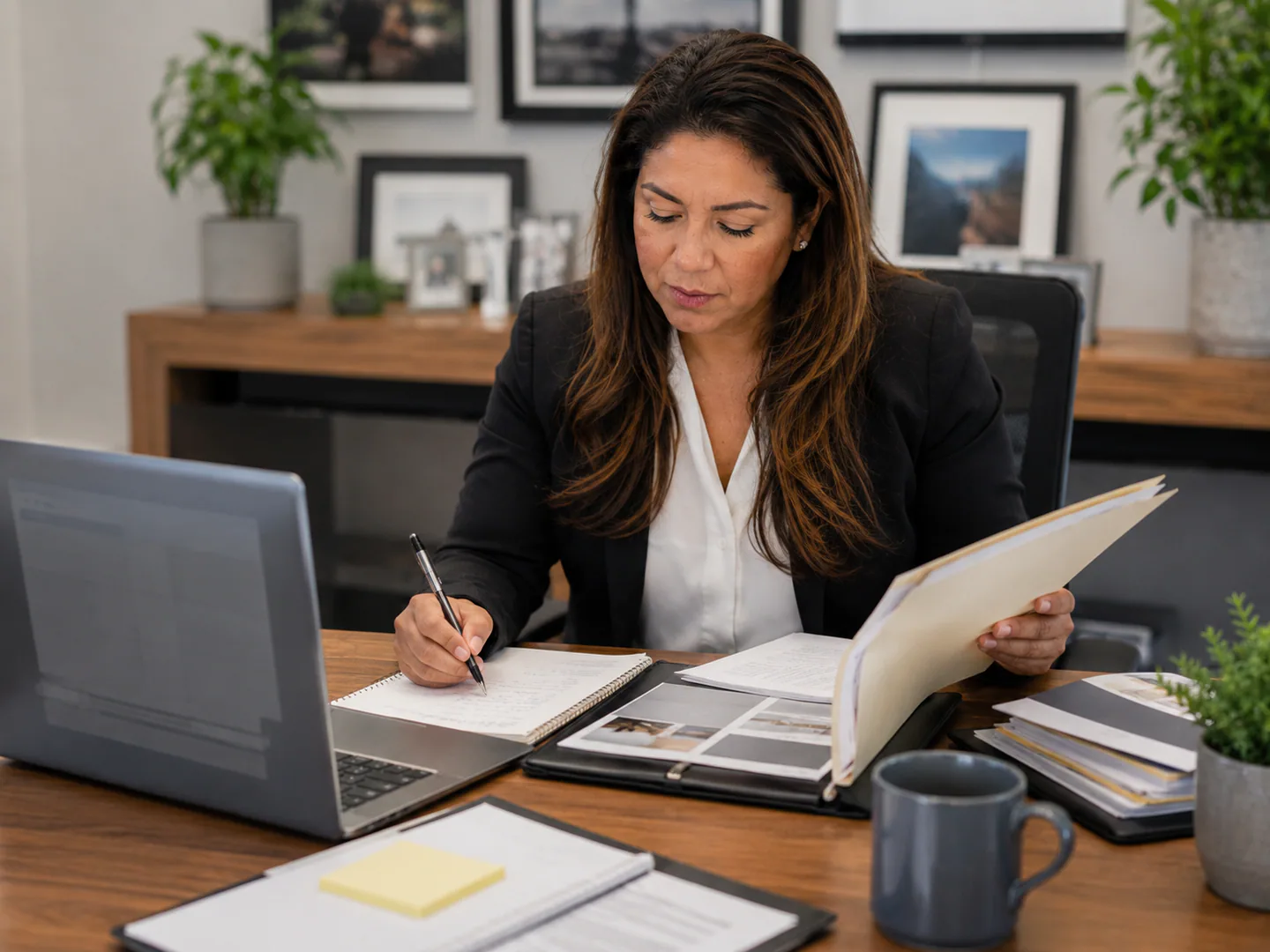 Professional organizing materials and next administrative actions