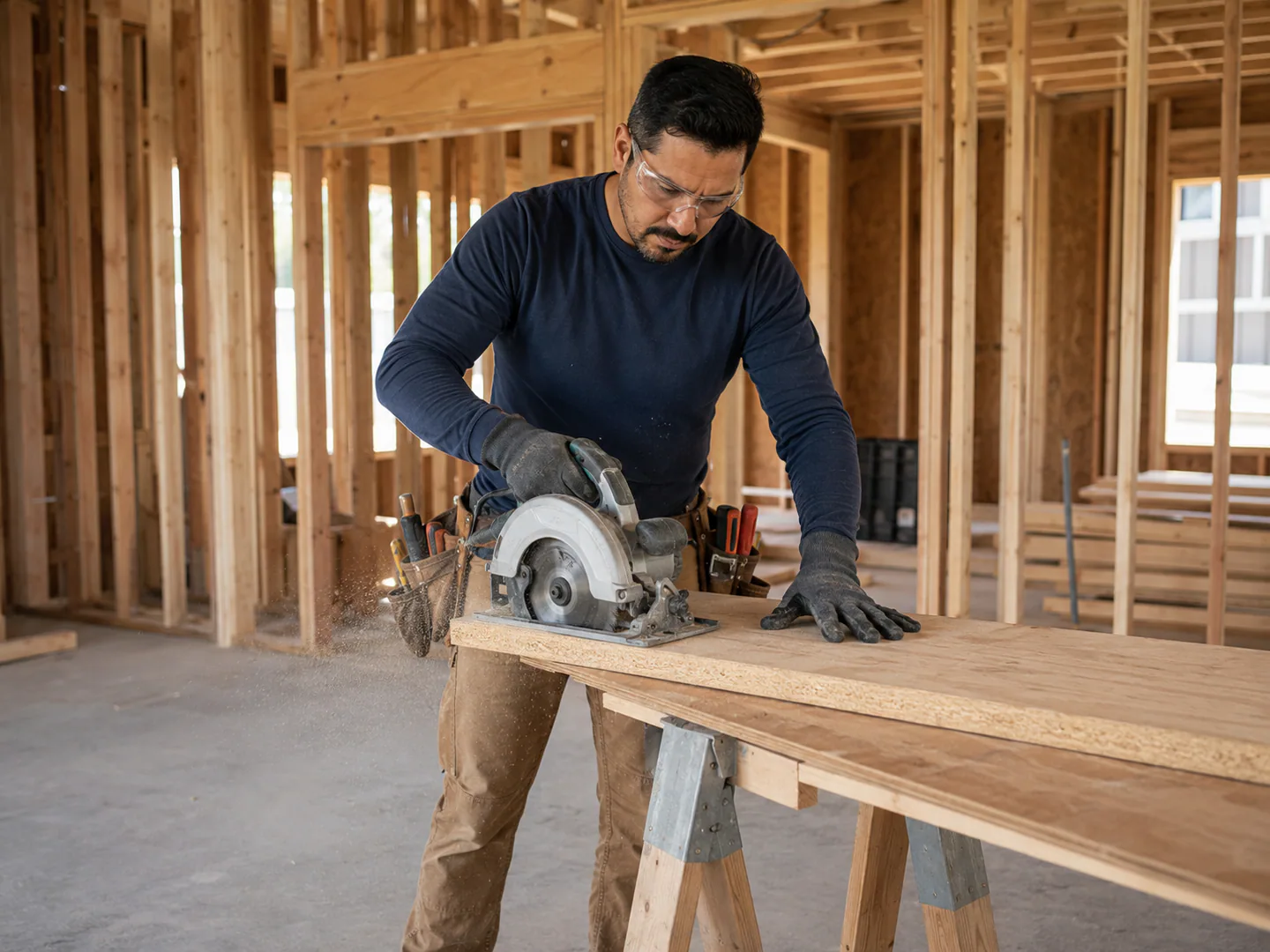 Licensed electrical professional working on an installation