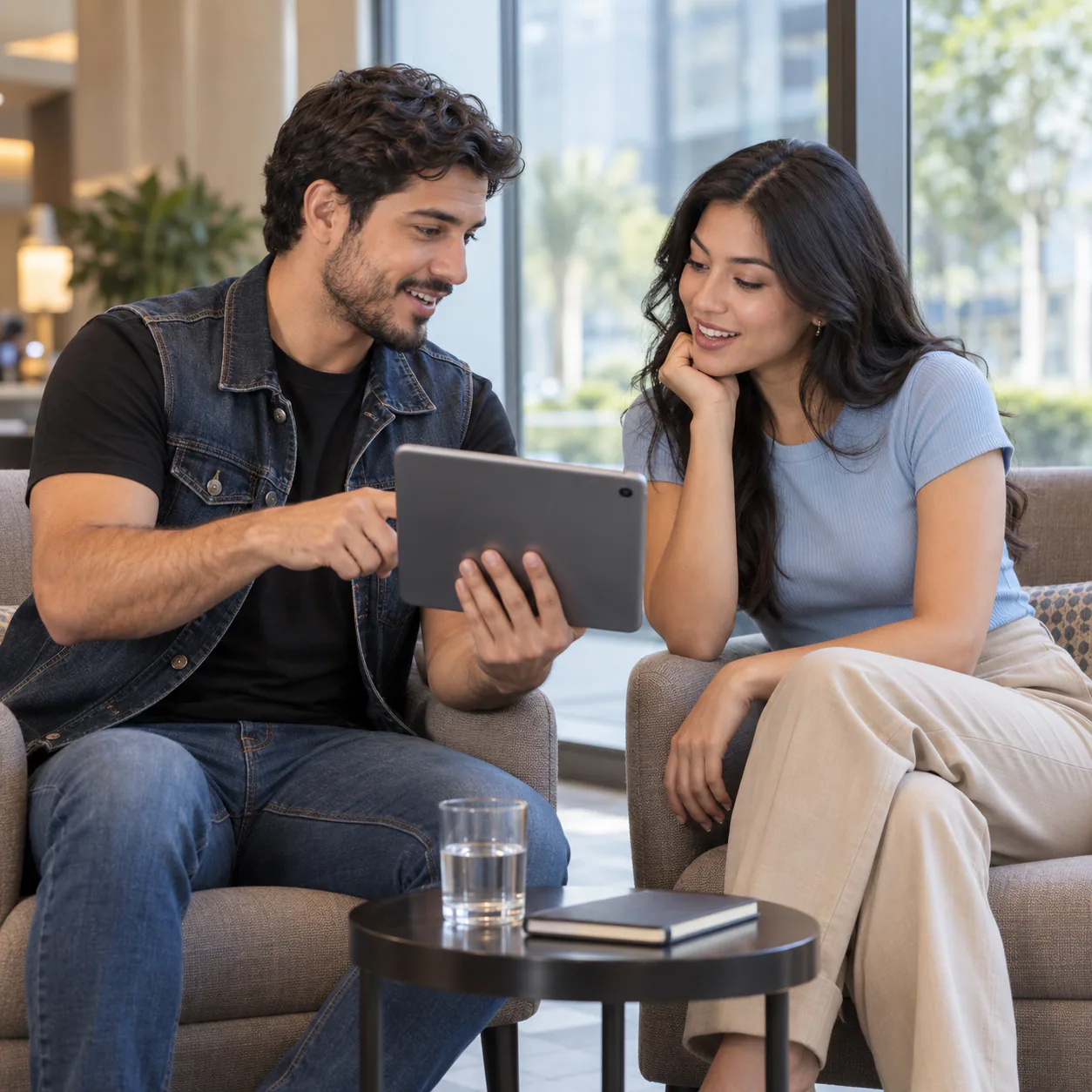 Atención individual durante la práctica privada de inglés